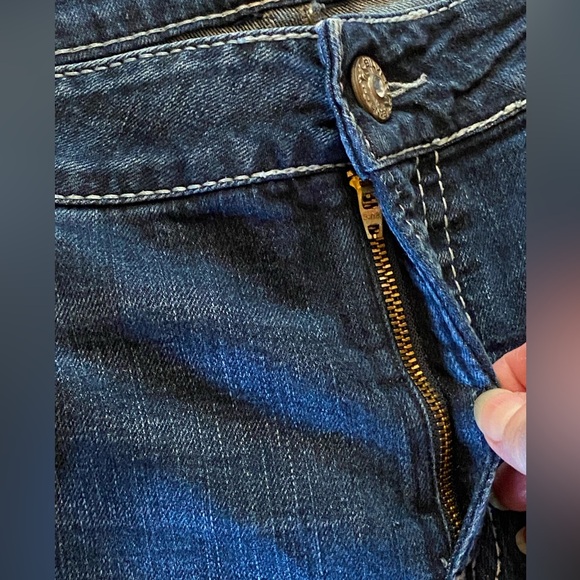 Silver Jeans Suki Surplus Plus Size Jeans Thick Stitch Embellished Flap Pockets - Picture 8 of 14